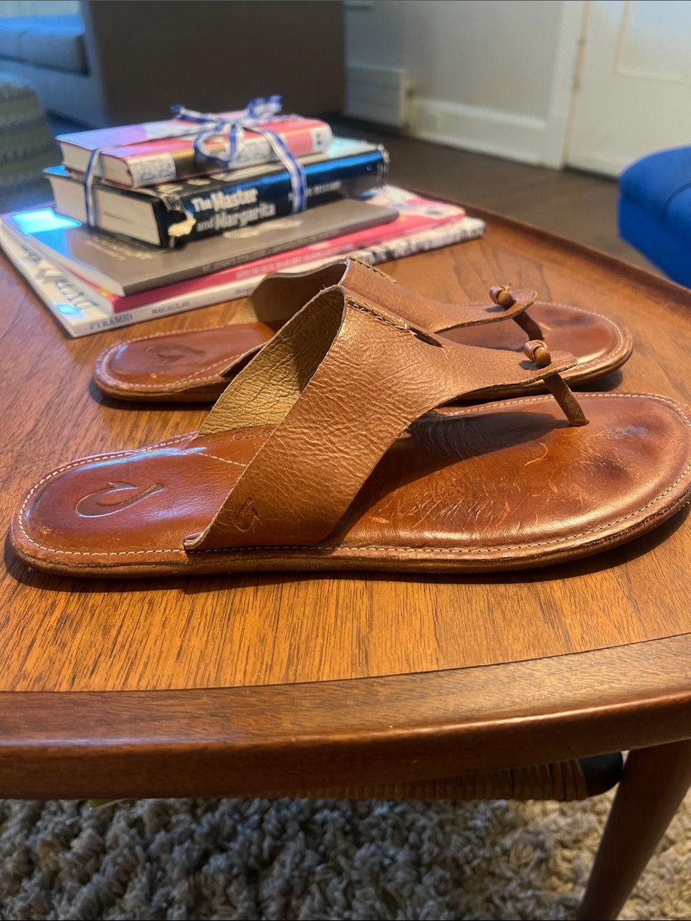 OluKai Leather Flip Flops - Picture 2 of 4